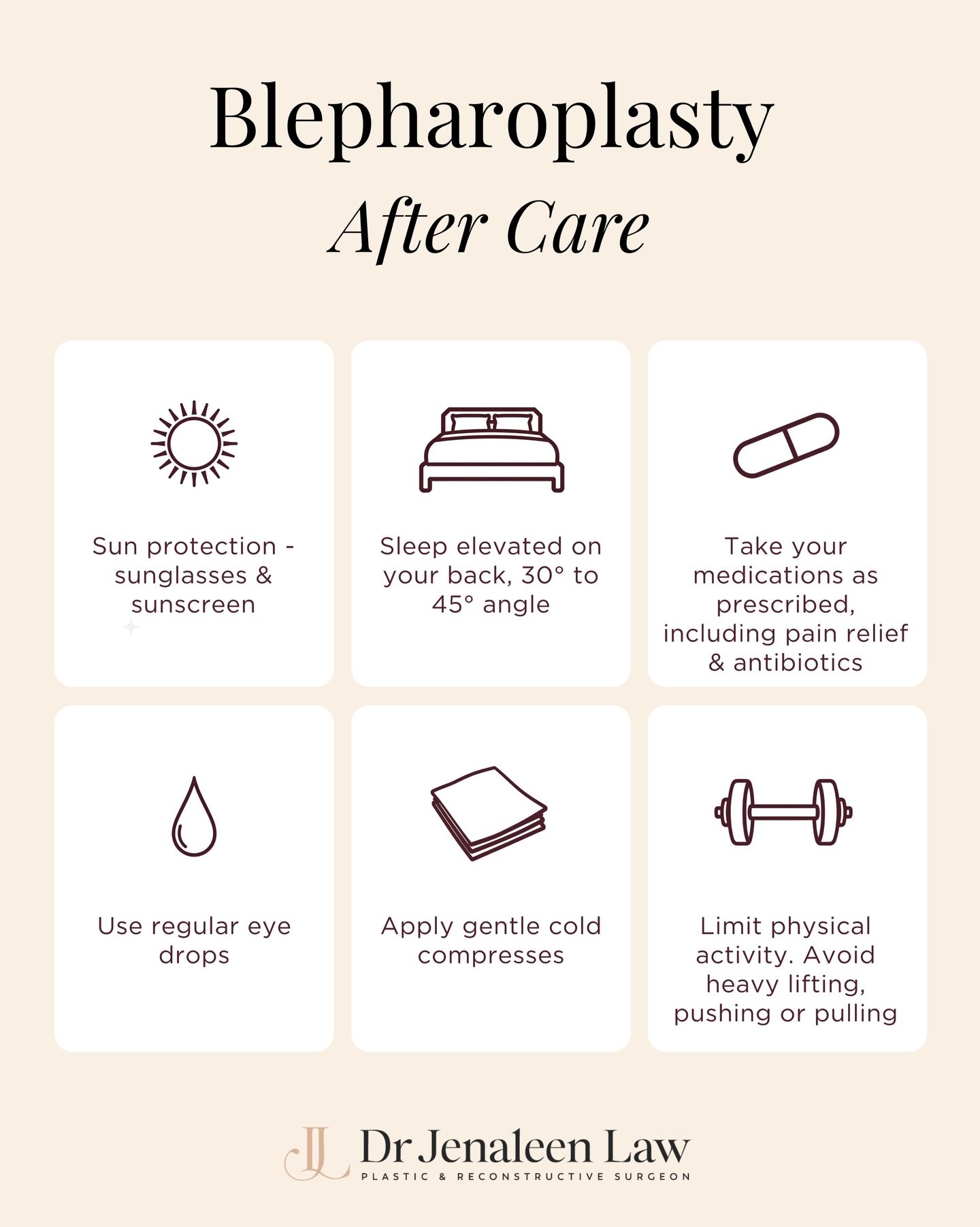 6 essential tips on how to take care of yourself after blepharoplasty.

Disclaimer: Content on this page is general in n